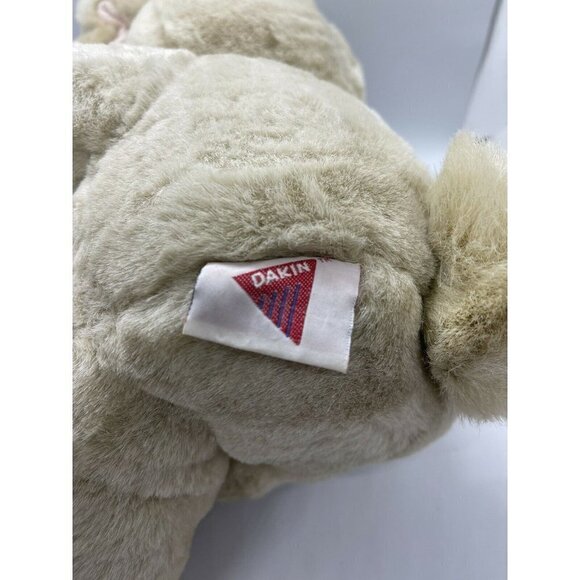 Dakin 1994 Cream Cuddles Sweet Easter Bunny Rabbit Plush Toy Doll Pink Feet/Ears - Picture 4 of 5